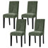 Chaises de salle à manger rembourrées Parsons (ensemble de 4) - Siège en tissu avec pieds en bois massif, chaises d'appoint de cuisine modernes