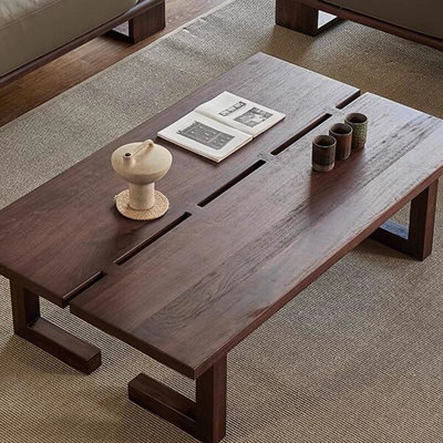 Nordic-style wood coffee table