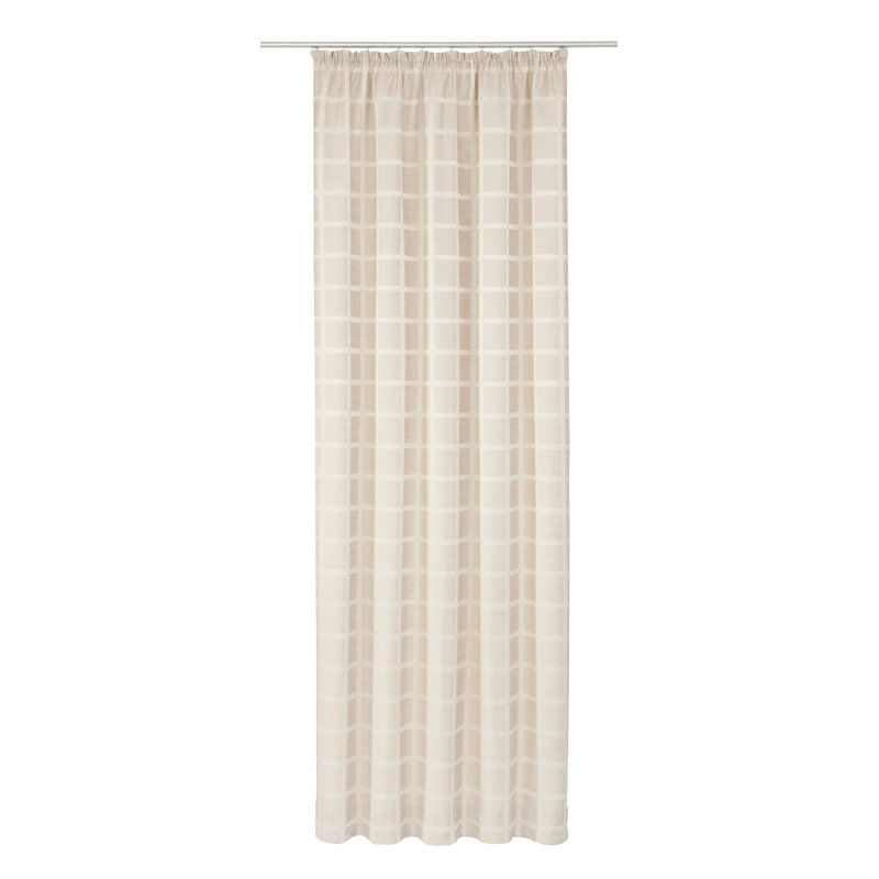 Shire Room Darkening Single Curtain Panel, Beige, 132 W x 245 D cm