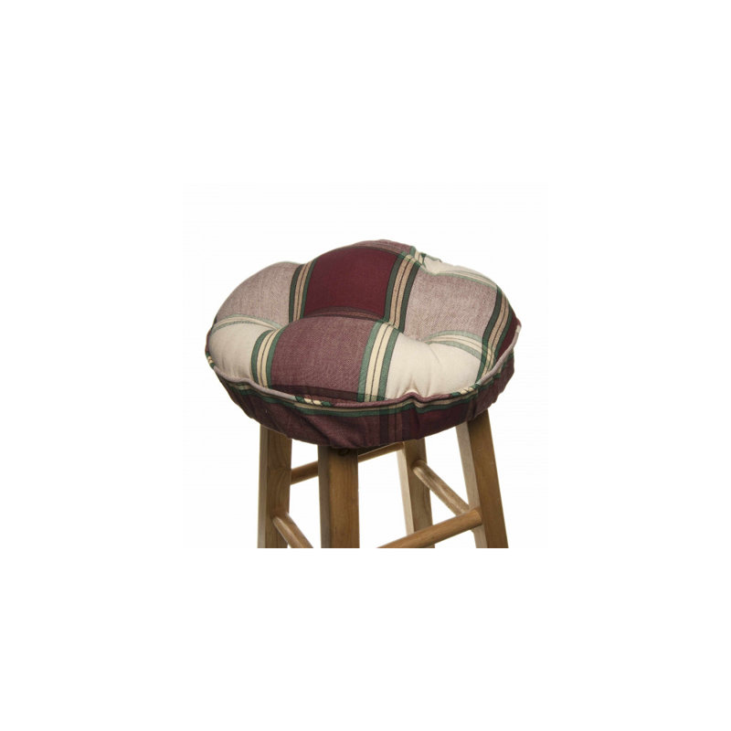 Manz Outdoor 4'' Barstool Seat Cushion, Burgundy