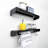 Haarika Metal Bracket Shelf with Towel Bar-1013860018
