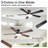 Vaczon 52" Smart Flush Mount LED Ceiling Fan with Remote & App, Low Profile Ceiling Fan with 3CCT Dimmable Light, Whisper-Quiet DC Motor, Double-Sided Blades-128930828
