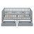 Twin Size Wood Daybed With Fence Guardrails And 2 Drawers, Split Into Independent Floor Bed & Daybed, Gray-2098049898-2098049899