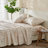 100% Cotton Vintage Floral Printed Flannel Sheet Set-1644514408-1644514427