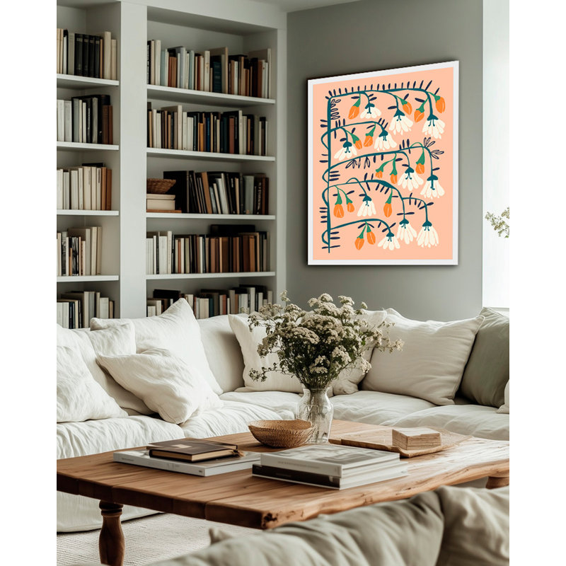 Matisse Expression, pureté, pêche et duvet, H 25,75 po x l 21,75 po