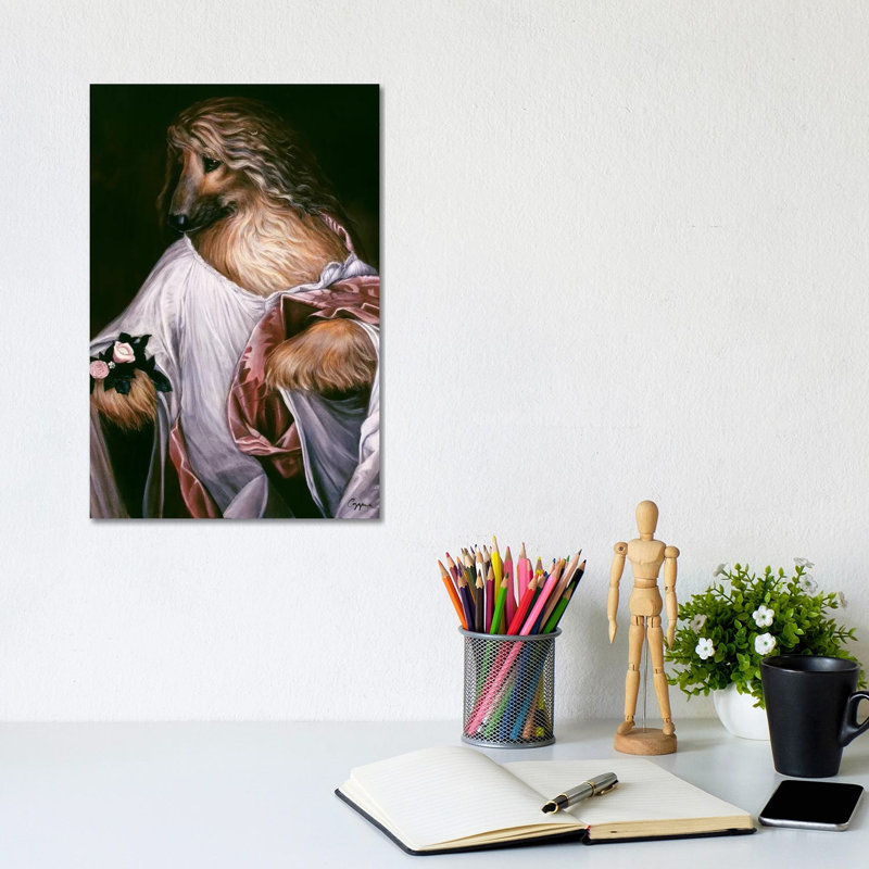 Flora Afghan by Melinda Copper - Wrapped Canvas Gallery-Wrapped Canvas Giclée, 20.32 cm H x 30.48 cm W