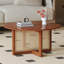 Tables basses et tables basses peu encombrantes, salon moderne en rotin de bois