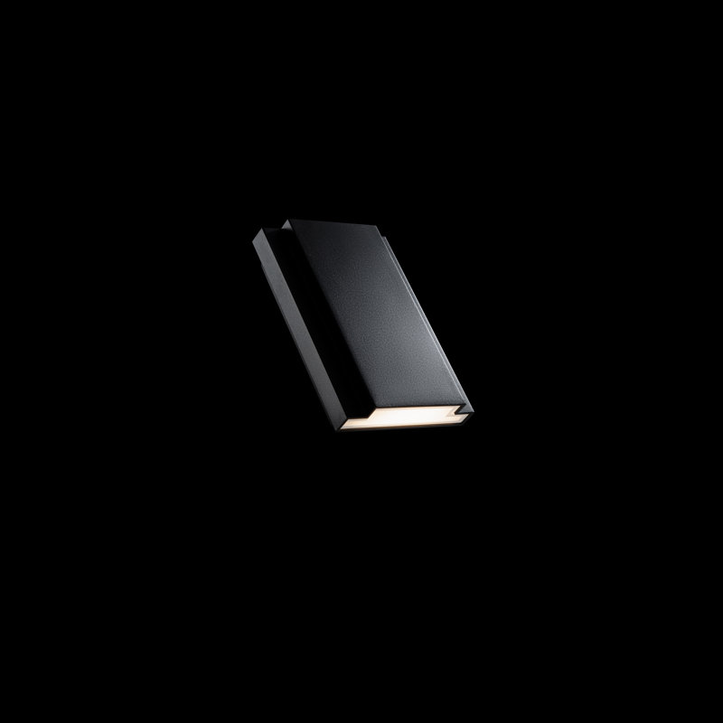 Layne 5.25" LED Wall Sconce 3-CCT 2700K-3000K-3500K, Black, 3000K