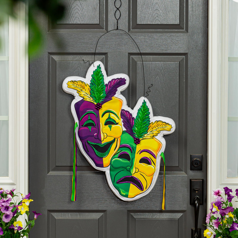 Mardi Gras Theatre Mask Estate Door Décor