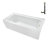 Streamline 66 in. x 32 in. Acrylic Right-Hand Drain Alcove Bathtub in Glossy White With External Drain-101700443