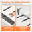 Pull out Cabinet Organizer,Expandable(12.2"-20.3") Slide Out Self, Cabinet Roll Out Drawers with Nano, No Drill Adjustable Drawers for Kitchen, Pantry,Under Sink and Bathroom (White)