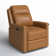 Electric Genuine Leather Power Recliner with Nailhead Trims Built-in USB Port