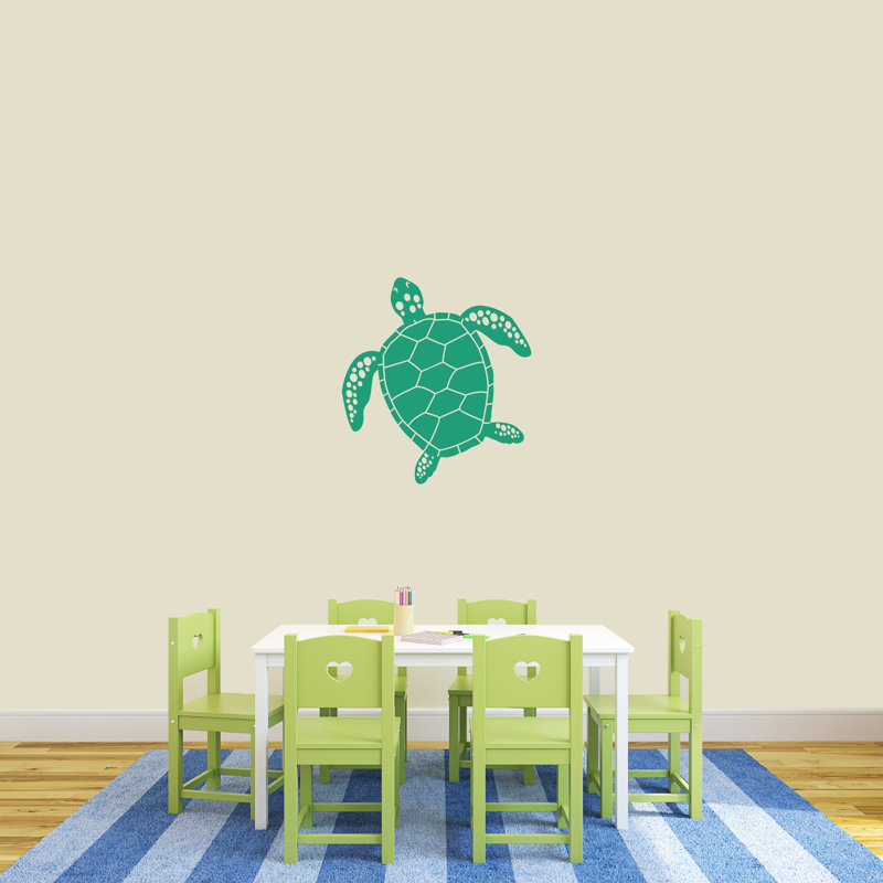 Adhésif décoratif silhouette, Bleu sarcelle