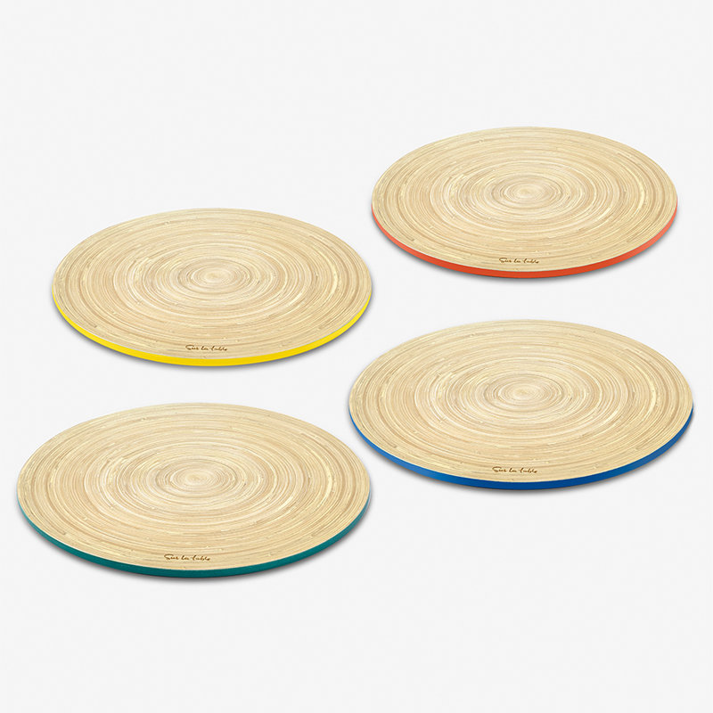 Stoneware Round 4 Piece Coaster Set