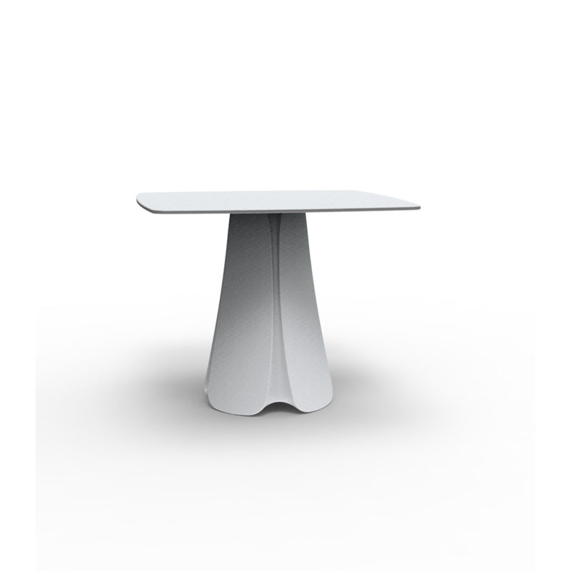 Table de salle à manger à piédestal 35,5 po Pezzettina, Glace, Non