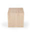 Table d'appoint en travertin beige-115160081