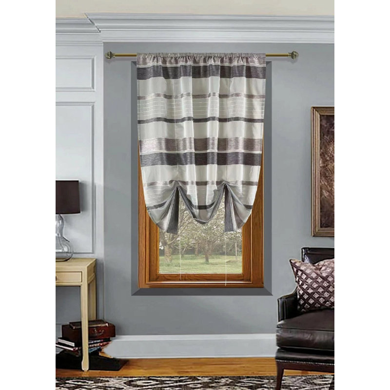 Sheer Single Curtain Panel, Beige