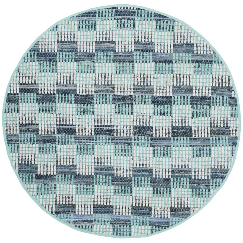 Haqeem Hand Woven Cotton Geometric Rug