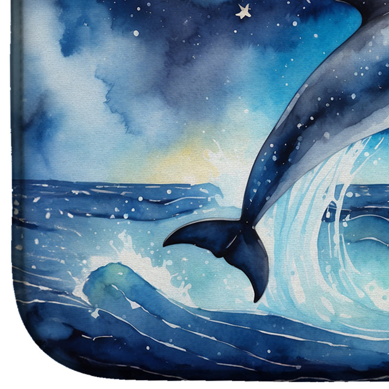 Tapis de séchage Dolphin in a Starry Sea