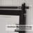 Keira-Mai Barn Door Bathroom Mirror, Black Wood Frame Wall Mounted Vanity Mirror with Metal Hanging Rod, Farmhouse Industrial Rectangle Wall Mirror for Bathroom-1208983963-1208983962