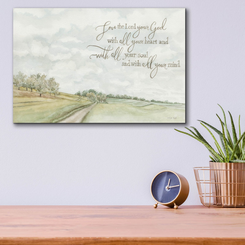  «Love The Lord» par Cindy Jacobs, art mural en verre acrylique, 16 po x 12 po