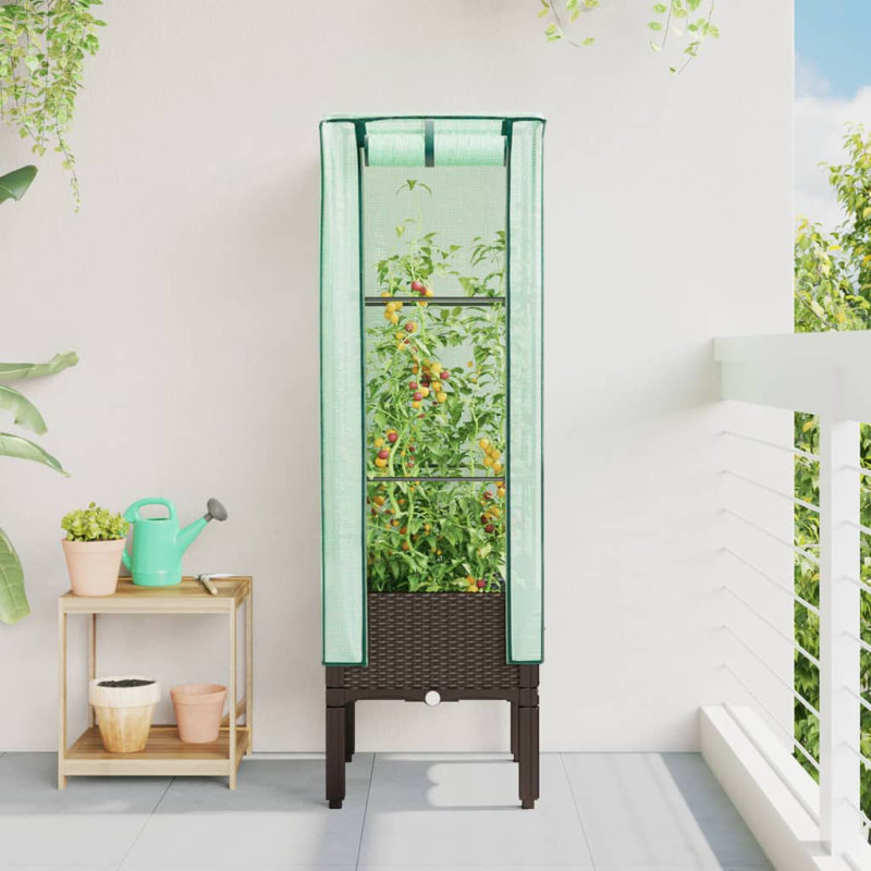 Chakya Raised Garden Bed, Brown