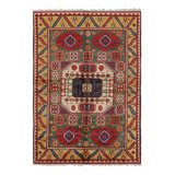 One-of-a-Kind 3'9”x6'11” Hand Knotted Area Rug
