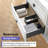 84'' Wall Mounted Double Bathroom Vanity Base Only