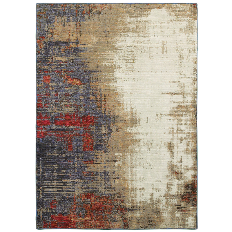 Knox Abstract Indoor Rug, Rectangle 1'10" x 3'2"