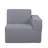 Deko Living 4 Place Seating  Gray Outdoor Compression Foam Sofa and Table Set