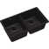 Quartz 33" x 18-1/2" x 9-1/2" Double Basin Undermount Kitchen Sink with Basket Strainer