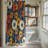 Floral Wheels - Premium Shower Curtain-454664402