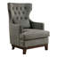 Fauteuil à oreilles capitonné et capitonné-1381888673