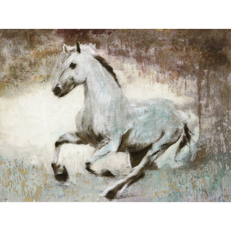 White Star by Dario Moschetta - Wrapped Canvas Painting, 50cm H x 70cm W x 4cm D