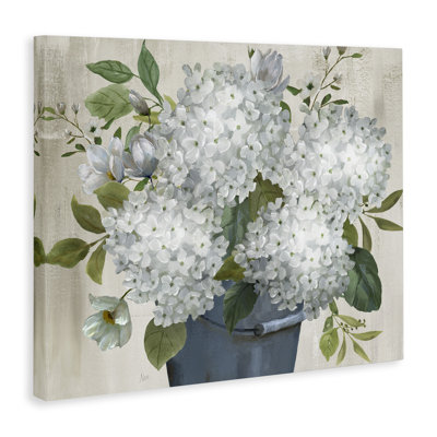 Art mural sur toile "Country hortensia" par Nan