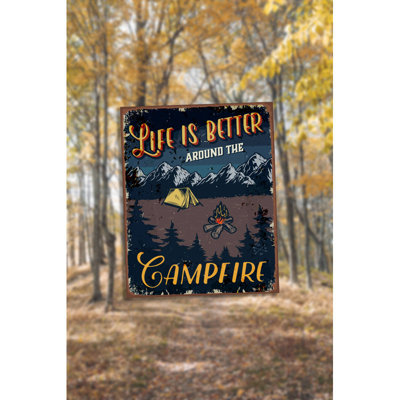 Life Is Better Around the Campfire Wall Décor, 40cm H x 28cm W