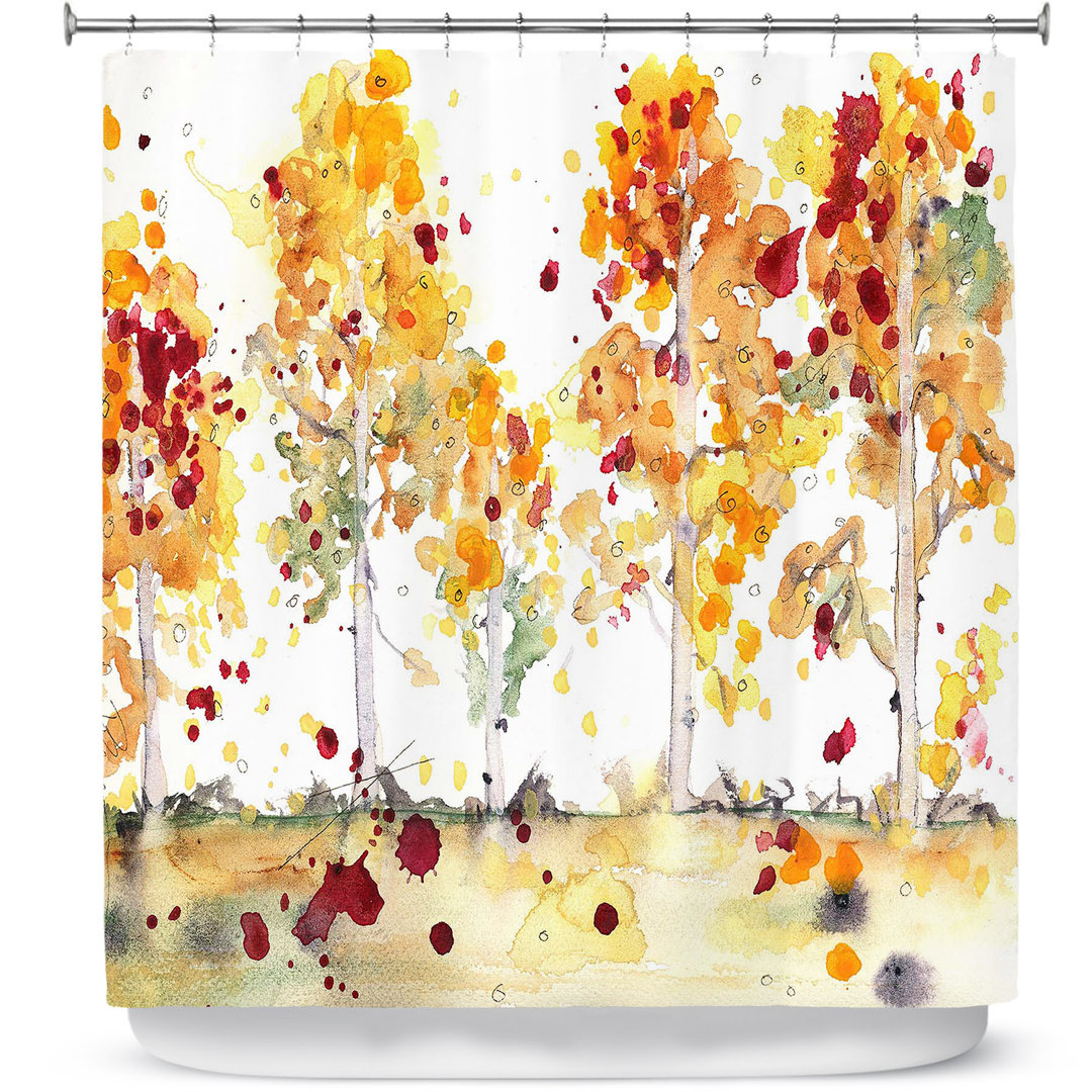 Floral Shower Curtain East Urban Home