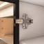 Buffet à 3 tiroirs avec porte vitrée et porte-verres Mist-1037040437
