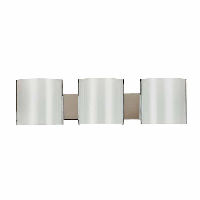 Éclairage pour salle de bain à 1 lumière DEL en nickel brossé à intensité variable Phippsburg