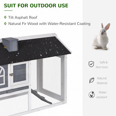 Tucker Murphy Pet™ Reza Weather Resistant Rabbit Hutch with Ramp ...