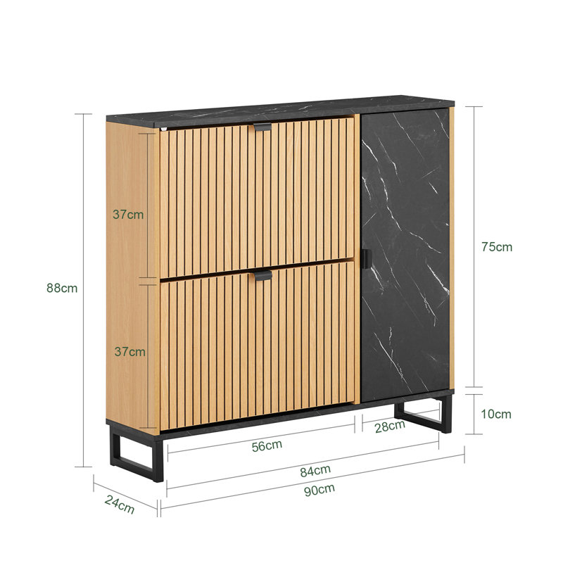 8 Pair Shoe Storage Cabinet