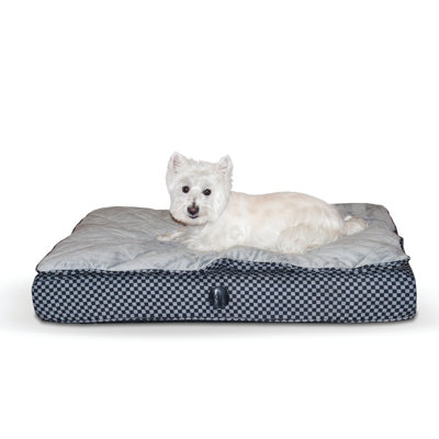 Geometric Orthopedic Fleece Pet Bed