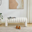 Gliese 160cm Beige Linen H-Shape Channel Tufted Upholstered Bench-524537484-524537490