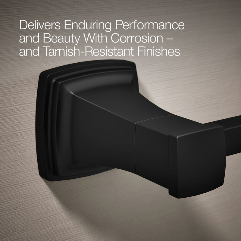 Riff Pivoting Toilet Paper Holder, Black