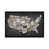 Toile avec cadre flottant noir