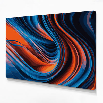 Gradient Abstract 90 Purple Canvas Wall Art