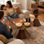 Ensemble de 2 tables basses rondes tendance