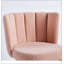 Chaise de salle à manger moderne (ensemble de 2) avec pieds en tube de fer et coussins à poils courts-29608641