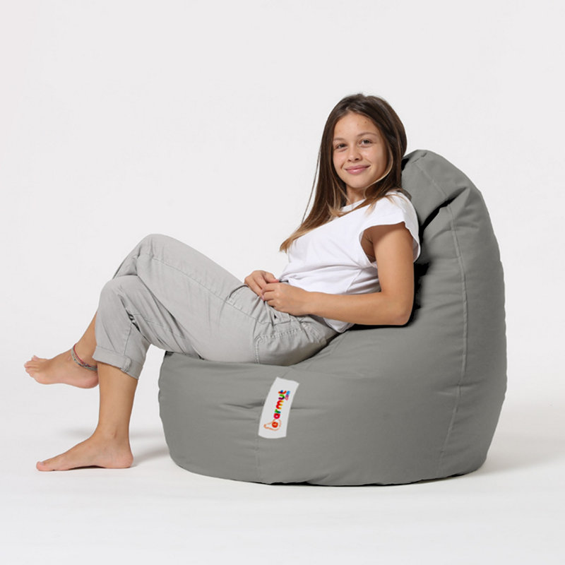 Fauteuil à billes et chaise longue standard pour l'extérieur, Fumée 100% polyester