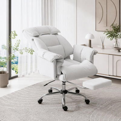 Chaise de bureau inclinable moelleuse avec rembourrage rembourré